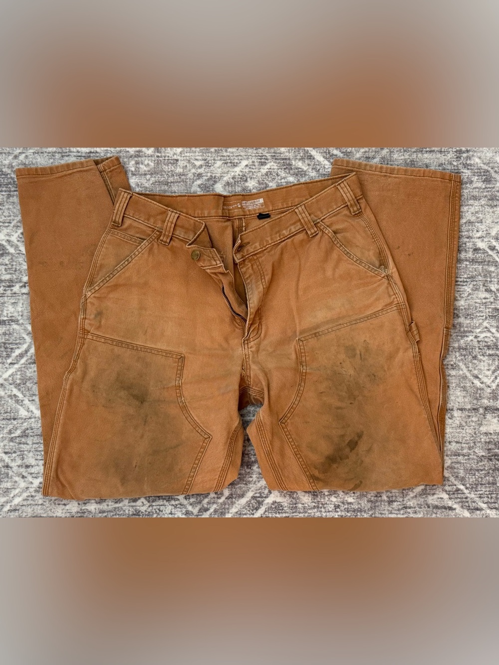 Carhartt: Vintage Rugged Relaxed Utility Work Pants (mens: 36x34)